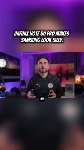 INIFINIX NOTE 50 PRO MAKES SAMSUNG LOOK SILLY. 😯 #fyp #phone #samsung #infinix