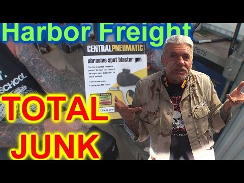 Harbor Freight Mini Sandblaster Review - TOTAL TRASH - DO Not Buy This!