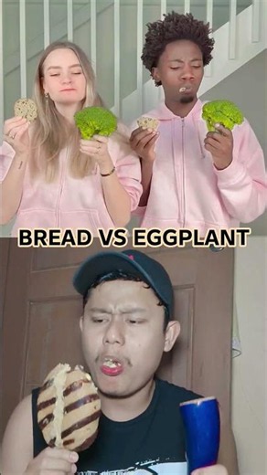 bread vs eggplant #funny #viral #trending