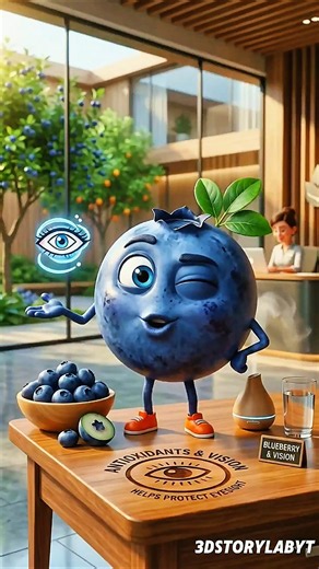 👀 5 Best Fruits for Healthy Eyes | Improve Eye Health Naturally 🍊🥭🥝 #shorts