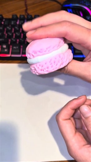 Making a Pink Macaron from Play Doh! 🩷 | Cute Clay Dessert #playdoh
