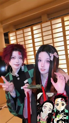 Let’s join the Demon Slayers! ⚔coser: SORA酱#kimetsunoyaiba #tanjiro #nezuko #nezukocosplay #shinobu