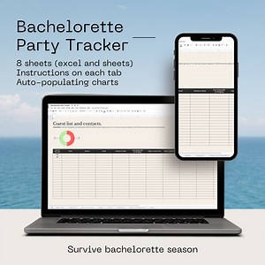 Bachelorette Party Spreadsheet & Tracker. Digital Download for Excel and Sheets. Budget, Guest List, to Do, Ideas, Itinerary, Bride Survey - Etsy Canada