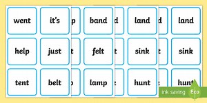 Phase 4 Words Small Flashcards