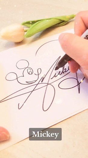 How to Create a Unique Signature for 'Mickey' | Handwriting Tips