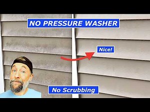 Clean Algae Off Vinyl Siding WITHOUT Pressure Washing or Scrubbing (Bleach DIY)