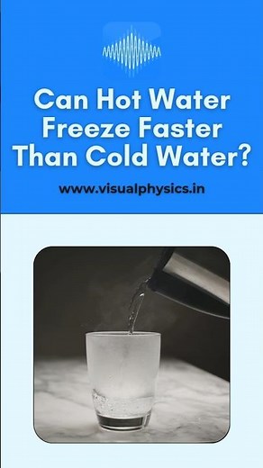 Why Does Hot Water Freeze Faster Than Cold Water? | The Mpemba Effect Explained #facts #jeeproblems