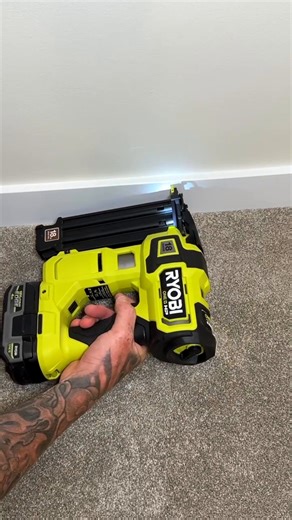 150K views · 916 reactions | The RYOBI™ 18V ONE+ AirStrike 18-Gauge Brad Nailer is a true game changer. : @krugerconstruction Delivering up to 2,250 nails per charge and 60% more driving power than the previous model — it’s built for serious performance. With over 1,000 ⭐⭐⭐⭐⭐ reviews at @homedepotcanada Shop now at https://bit.ly/45oq4vi | RYOBI Power Tools Canada | Facebook