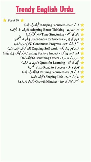 English to Urdu translation free with TrendyEnglishUrdu #english #vocabs #englishlearning