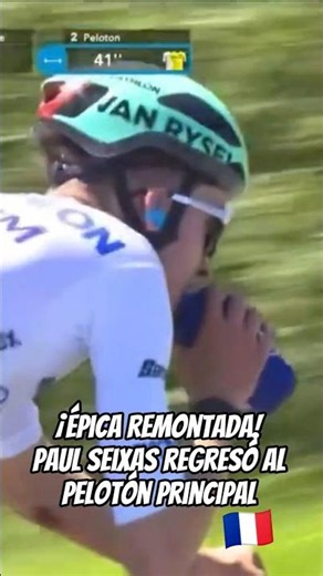 Epic comeback by Paul Seixas 🇫🇷! #Cycling #RideBikeMx #Cycling #TourAuvergneRhoneAlpes