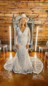 Book your dream bridal experience at BirdieBridal.com ##budgetbride #fortworthtexas #weddingdressinspo #texaswedding westernwedding | Birdie Bridal Headquarters