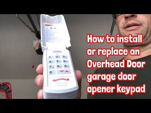 Dad Installs a Garage Door Keypad (Overhead Door)