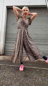 🐆🔥 Kerry looks fabulous in our new leopard jumpsuit 👌 but if we're honest, it's not difficult in these designs because they're made to flatter, accentuate and move with you 🤭😁🙌 | Neon Marl