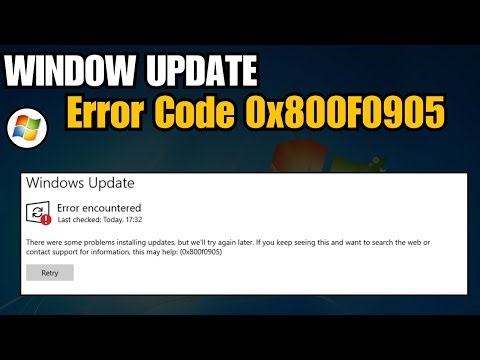 How To Fix Windows Update Error 0x800F0905
