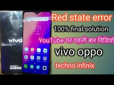 vivo red state your device has failed verification | oppo red state error | techno red state error
