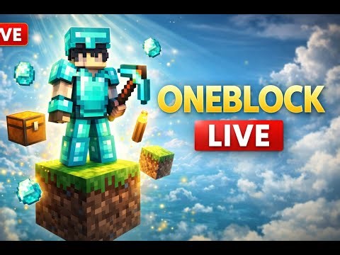 🔴 OneBlock LIVE With Subscribers! 🌍 | Java + PE Can Join | Minecraft Survival #3