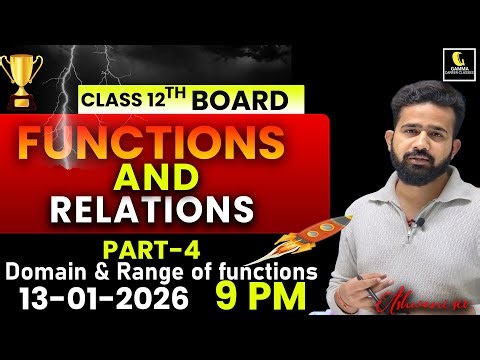 Find Domain and Range of Functions| Part-4 | Maths | Class 12th Boards By Ashwani sir