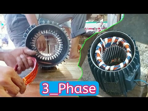 Excellent Technique of Rewinding Three phase 3HP Electric motor। motor winding ‪@Wonderfullskills‬
