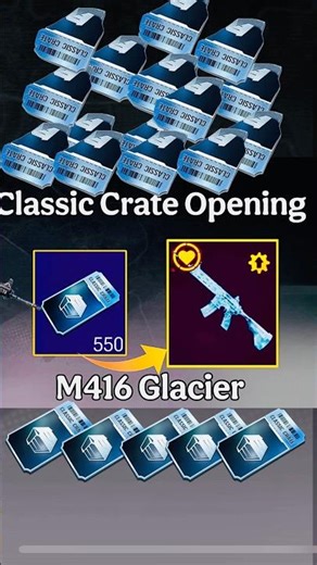 New Classic Crate Opening M416 glacier after 2 years ❄️❄️❄️❄️