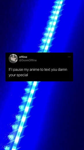 Bright Blue LED Strip Light with Dynamic Effects