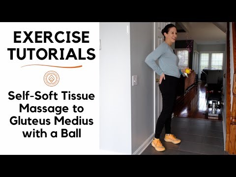 How to Perform Self-Soft Tissue Massage for the Gluteus Medius with a Ball | Exercise Tutorial