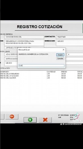 Como crear cotizaciones en Excel #excel #cotizaciones #presupuesto