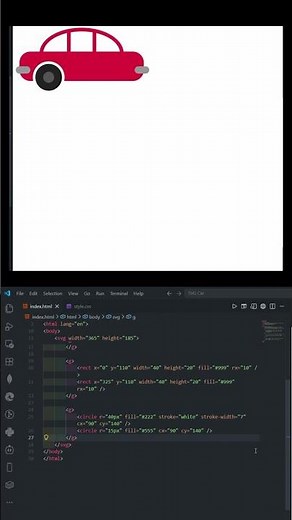 🚗 Build an Animated SVG Car with Pure HTML & CSS | Full Tutorial | Codinggyan441