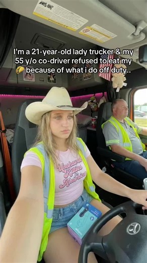 he used to call me his favorite co-driver. same rig. same routes. arguing over playlists at 2am. splitting gas station snacks like it was a married couple routine. everyone thought we were already together. and yeah… i kinda did too. he’d save me the last coffee. i’d cover the long stretches when he was dragging. we worked like a machine. so when he said we should grab dinner on reset, i didn’t overthink it. it felt easy. natural. like it was finally lining up. he kept saying how i’m “not like t