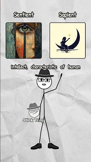 Sentient vs Sapient What's the difference? #english #difference #learn