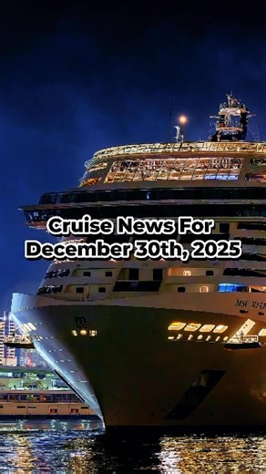 Eric Rosenblatt on Instagram: "Cruise news for December 30th, 2025. Your 60 second report. #cruisenews #carnivalcruise #RoyalCaribbean #norwegiancruise"