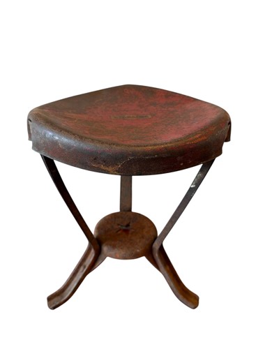 Vintage Red Painted Starline Metal Milking Stool – Three Leg Farm Stool - Etsy