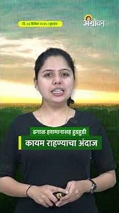 Weather Update: ढगाळ हवामानासह हुडहुडी कायम राहण्याचा अंदाज