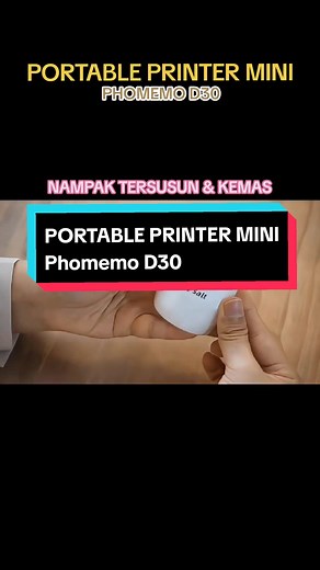 PORTABLE PRINTER MINi - Phomemo D30 - easy to use to print label #phomemoprinter #protableprinter #stickerprinter #eamgshop