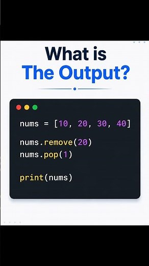 What Is The Output | Python
