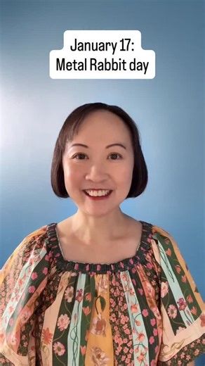 Vicki Iskandar on Instagram: "January 17, Metal Rabbit day. Yin Metal in the heavenly frequency of the day awakens our appreciation for the finer things in life, while the Rabbit as a Yin Wood sign heightens our imagination and creativity. Metal may have control over Wood in the Chinese Five elements theory, but this tension is what transforms the mundane into something extraordinary. With Venus sextile Neptune, this is a lovely day to invite the muse and create something beautiful on this Full