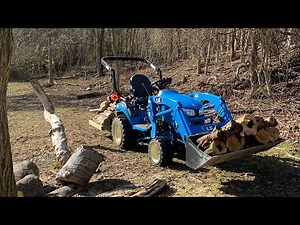 #230 LS MT125 Working and hauling Firewood!