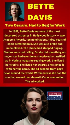 Bette Davis: When Nobody Would Hire Her, She Put an Ad in the Hollywood Trade Press