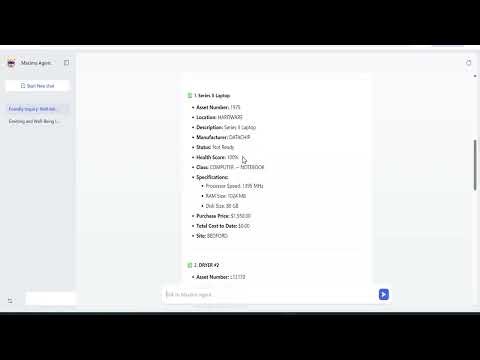 Maximo Agentic AI Assistant