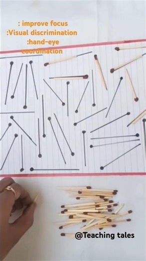Matchsticks Pattern Hunt💫💫#teachingtales#kidsactivityideas