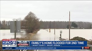 Video: Family's home flooded for 2nd time
