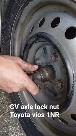 "Simple way to remove a CV axle lock nut"