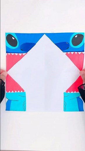 DIY stitch hand puppet 💙 #shorts #stitch