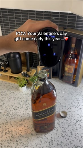 AutoTap on Instagram: "No more “pour” decisions! #drinkdispenser #giftideas #valentinesday #valentinesdaygift #whiskey #whiskeylover #whiskeygram #blacklabel #scotch #scotchwhisky #homebar #fyp"