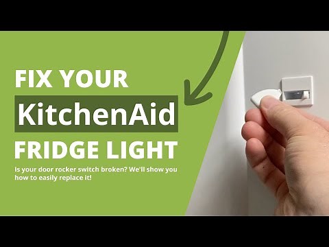 KitchenAid Fridge Light Not Working - How To Replace Door Rocker Switch W11396033