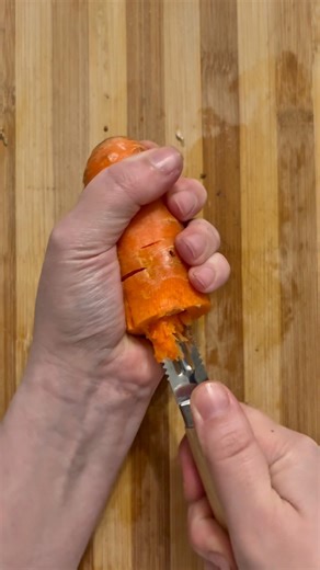 Why Am I Hollowing Out a Carrot?! 🥕😱 (Oddly Satisfying)