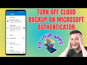 How to Turn Off Cloud Backup on Microsoft Authenticator