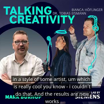 How creative can #AI be?  Siemens Technology’s Mark Burhop dives into this on the latest #TalkingCreativity podcast. Listen to the full episode here: https://sie.ag/4w3rxe | Siemens | Facebook