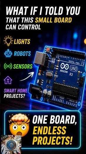 🔵 Arduino Uno R3 Explained in 60 Seconds!Learn the basics of Arduino,