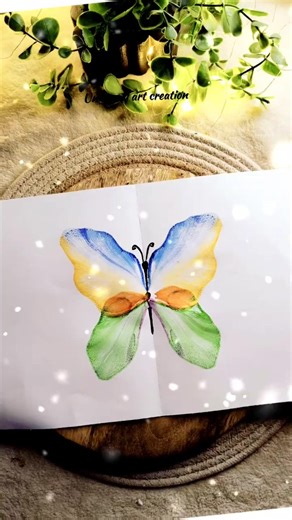 Painting butterfly 🎨🖌️#art#artist#diy #drawing #trending#interesting#painting#trendingshort #shorts