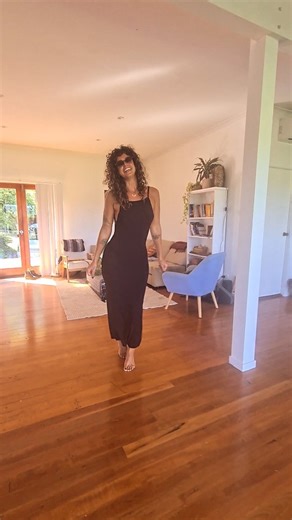 Dancing Dakini Designs on Instagram: "Dressing our Byron Babes for hot summer nights @sambam________ It's always so beautiful to witness the response women have when they wear their Dancing Dakini's for the first time Our backless Asatara dress in black Obsidian"